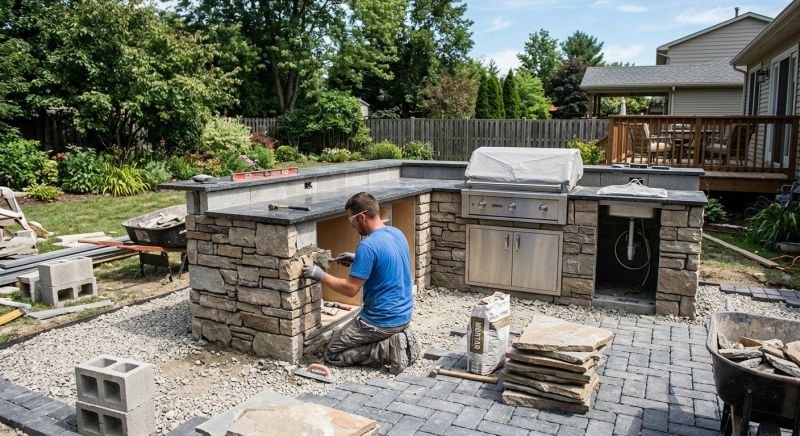 Outdoor Kitchen Renovation in Katy, TX