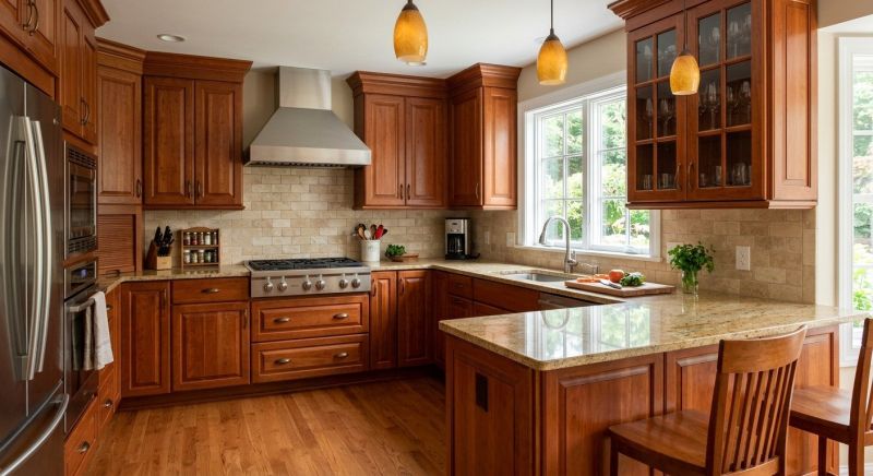 Cherry Cabinet Remodeling in Alpharetta, GA