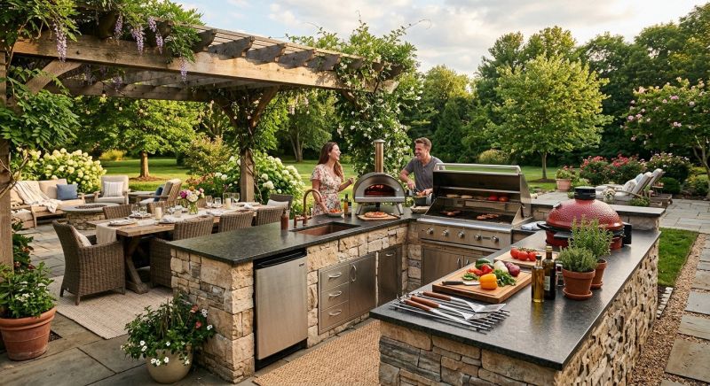 Outdoor Kitchen Renovation in Alpharetta, GA
